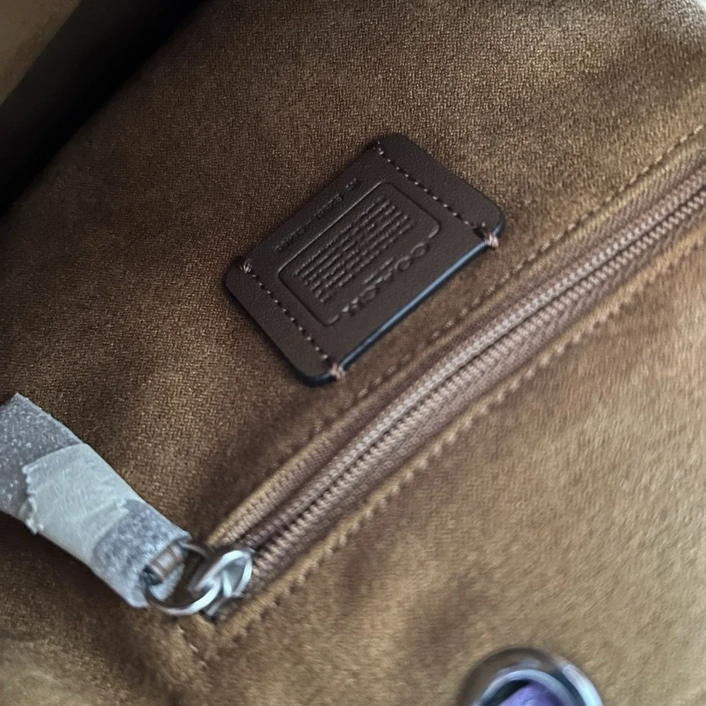Coach‎ Amelia Mini Purple Pebbled Leather Backpack Excellent